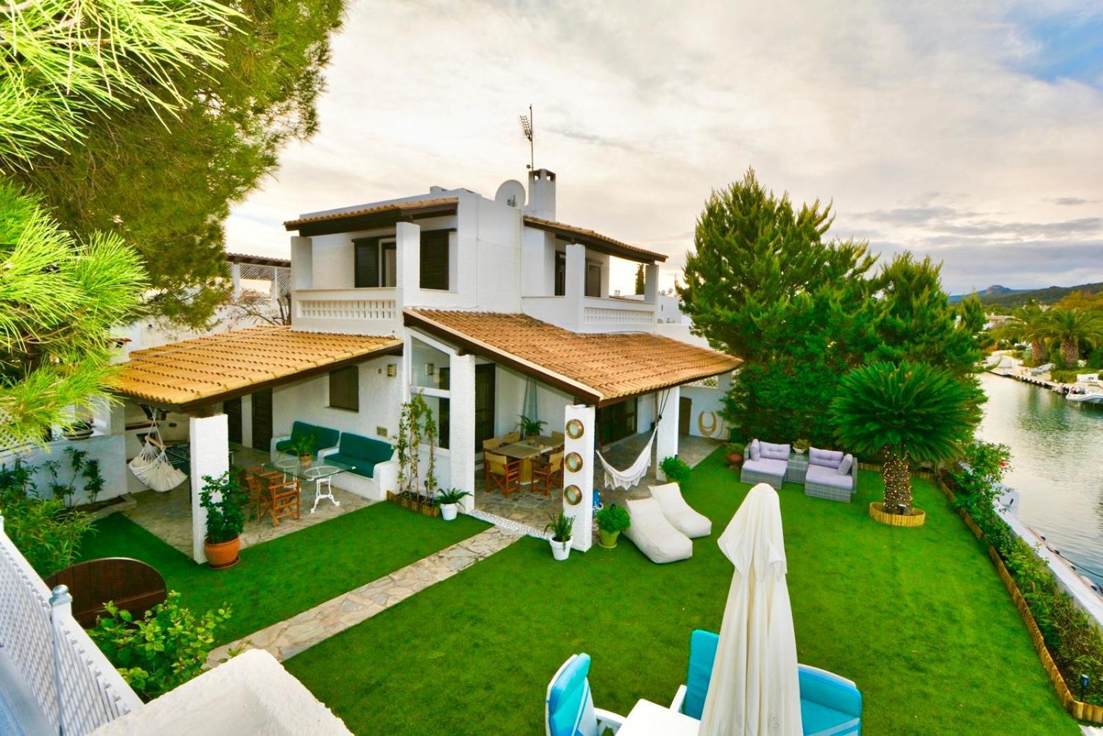 Villasonboard Dock Villa 3 Bed, 3 Bath, Canal, Greek Venice Porto Hydra Plepi Bagian luar foto